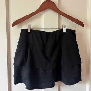 Athleta Black Tiered Sport Skort